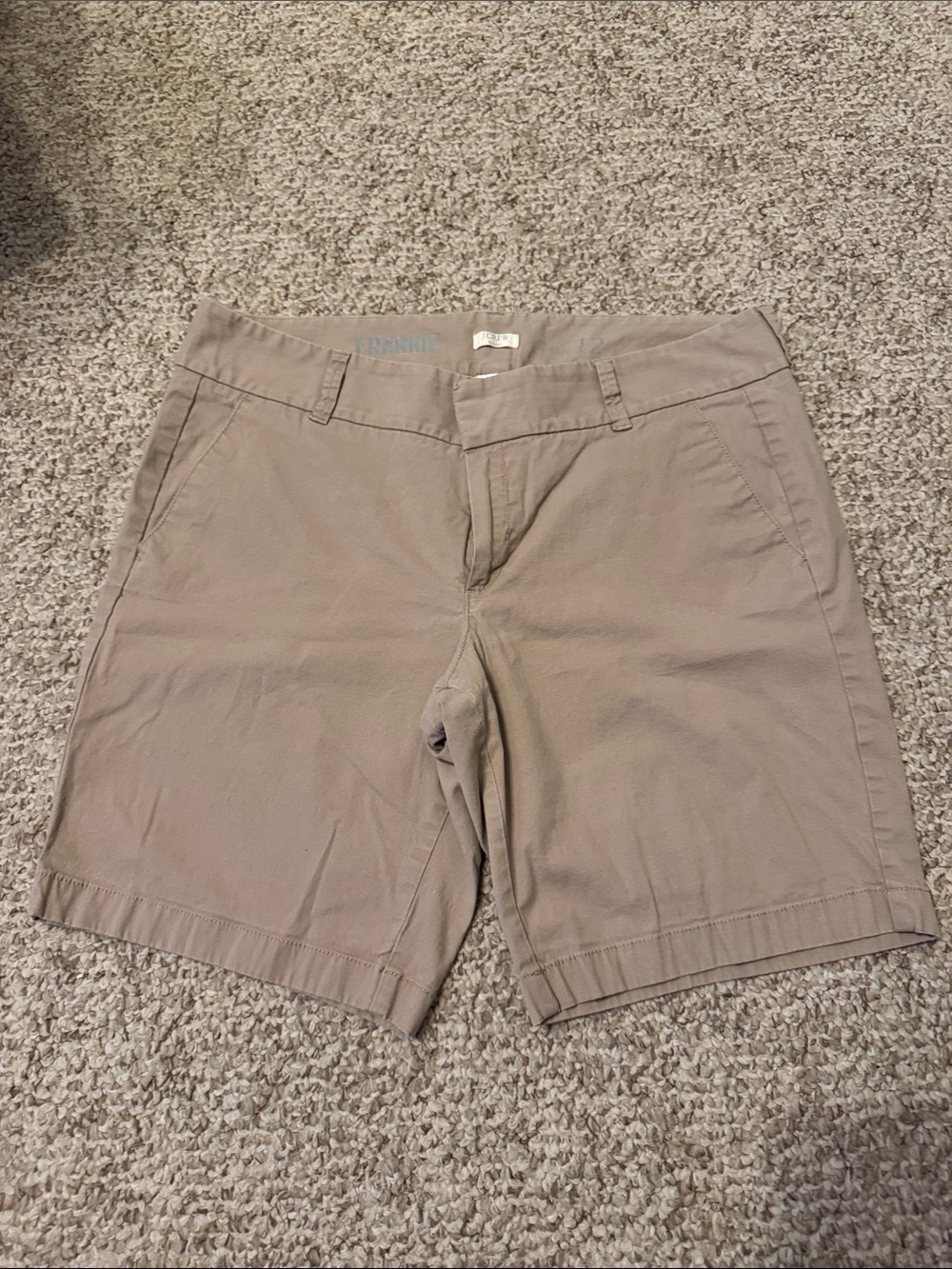J. Crew Women's Tan Chino Bermuda Shorts